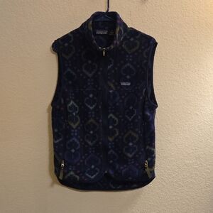 Patagonia Multicolor Patterned Fleece Vest - Small